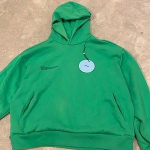 Pangaia Heavyweight Cotton Hoodie Jade Green